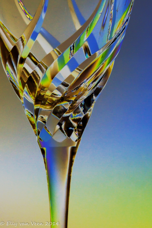 Kristallen wijnglas